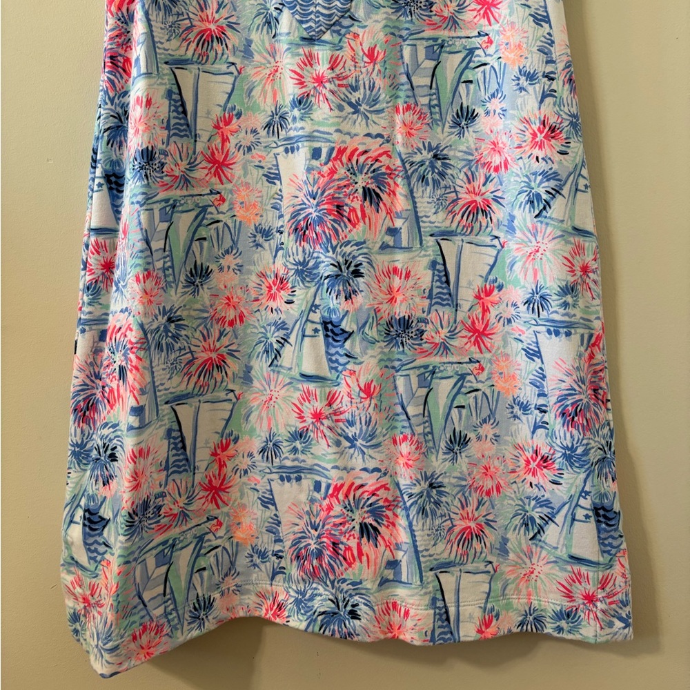 Lilly Pulitzer Larsen Shift Dress Sea to Shining Sea Engineered Shift Dress Sz M - Picture 6 of 12